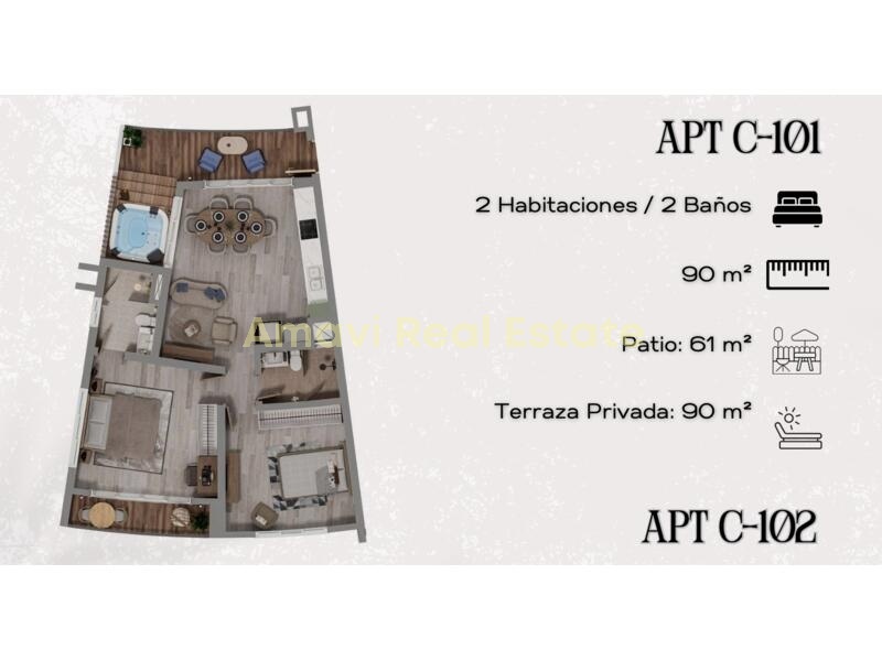 Samana, 2 Bedrooms Bedrooms, 0 ,2 BathroomsBathrooms,Pre Construction Apartment,For Sale,0,1432