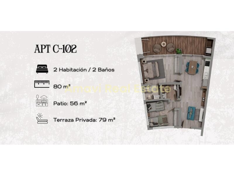 Samana, 2 Bedrooms Bedrooms, 0 ,2 BathroomsBathrooms,Pre Construction Apartment,For Sale,0,1432